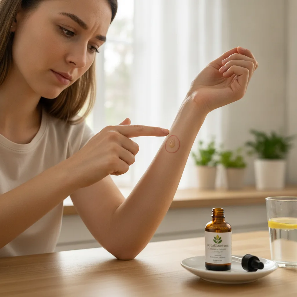 herbal scalp drops patch test