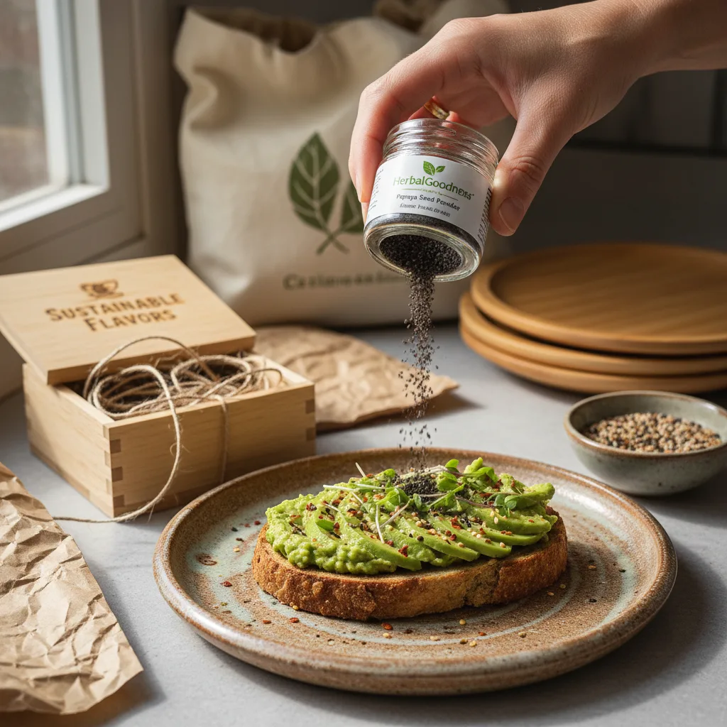 sustainable papaya seed powder gift