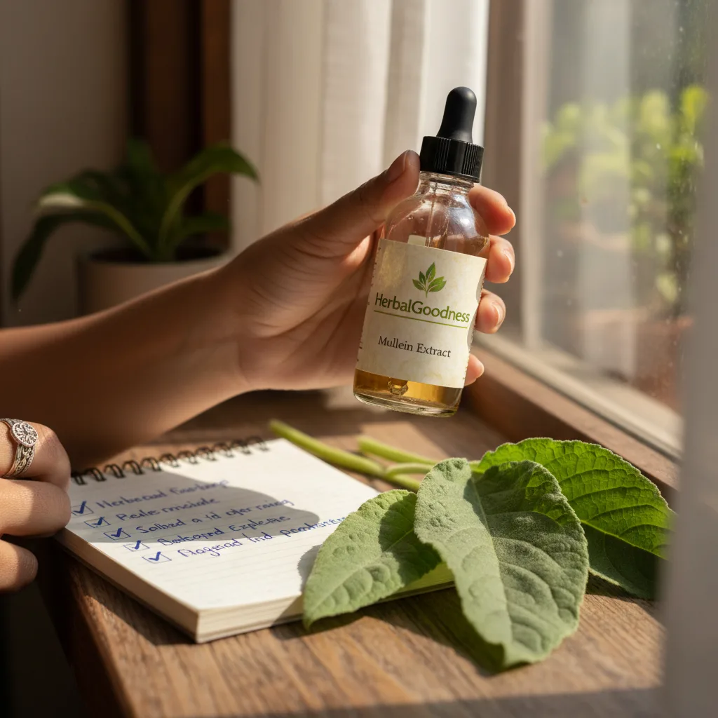 mullein extract method and labeling