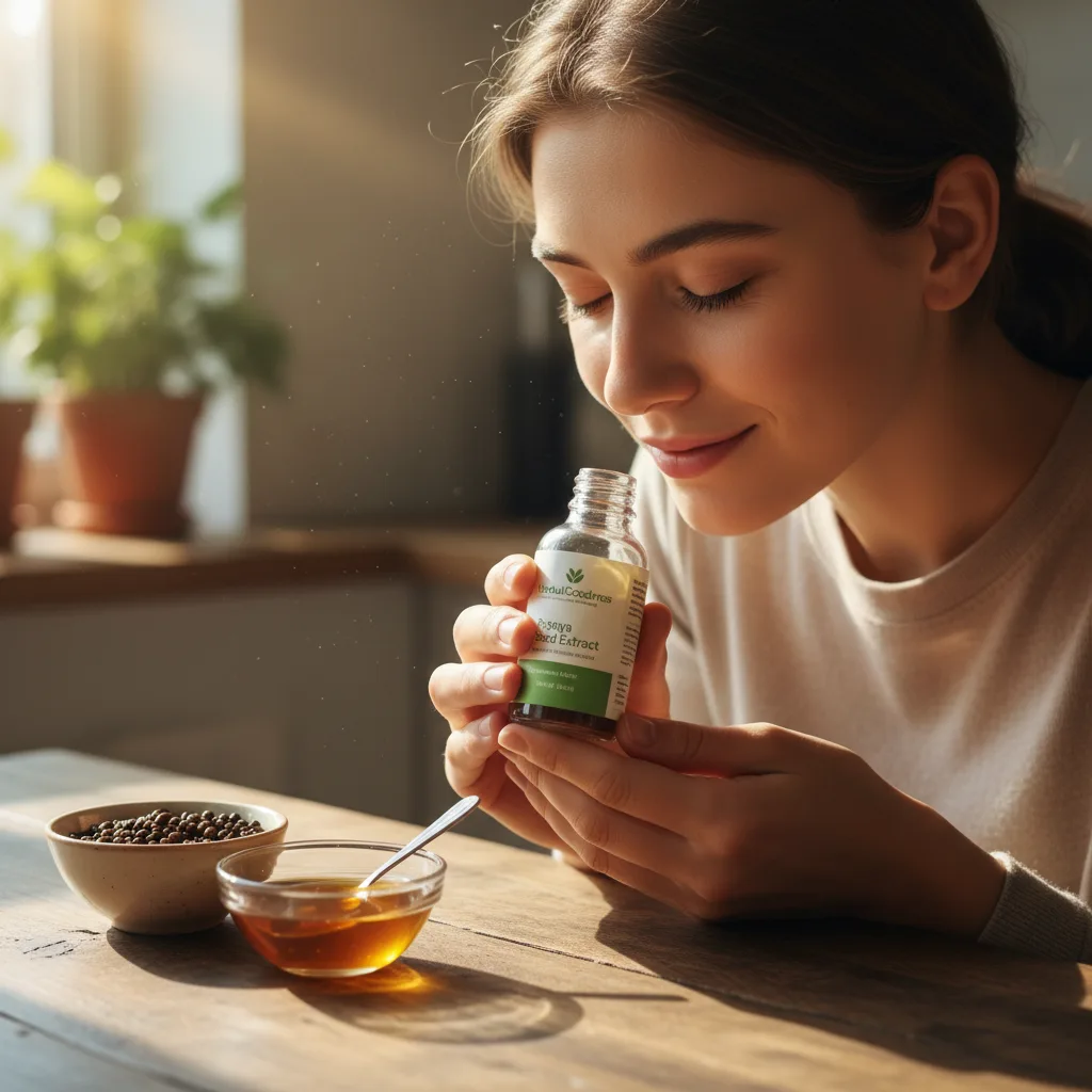 papaya seed extract bottle sensory evaluation