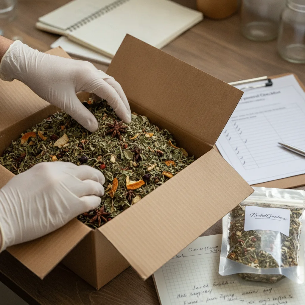 herb shipment inspection