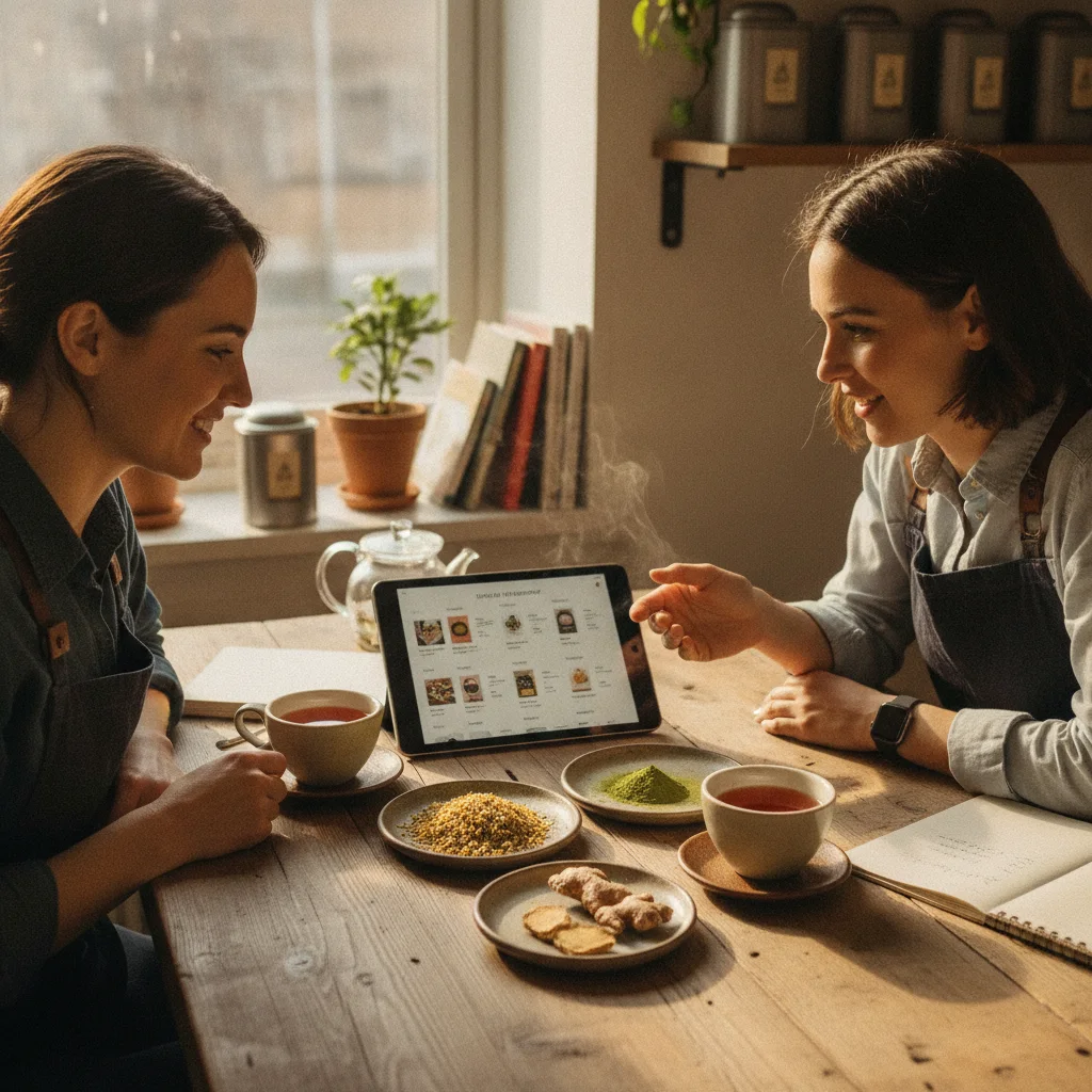 bulk herbal formats in café