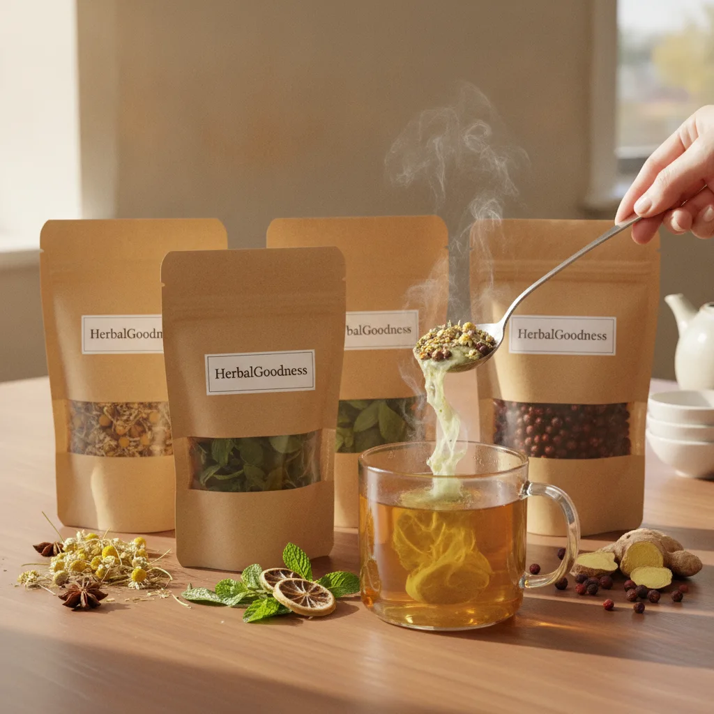 herbal tea leaves and evaluation