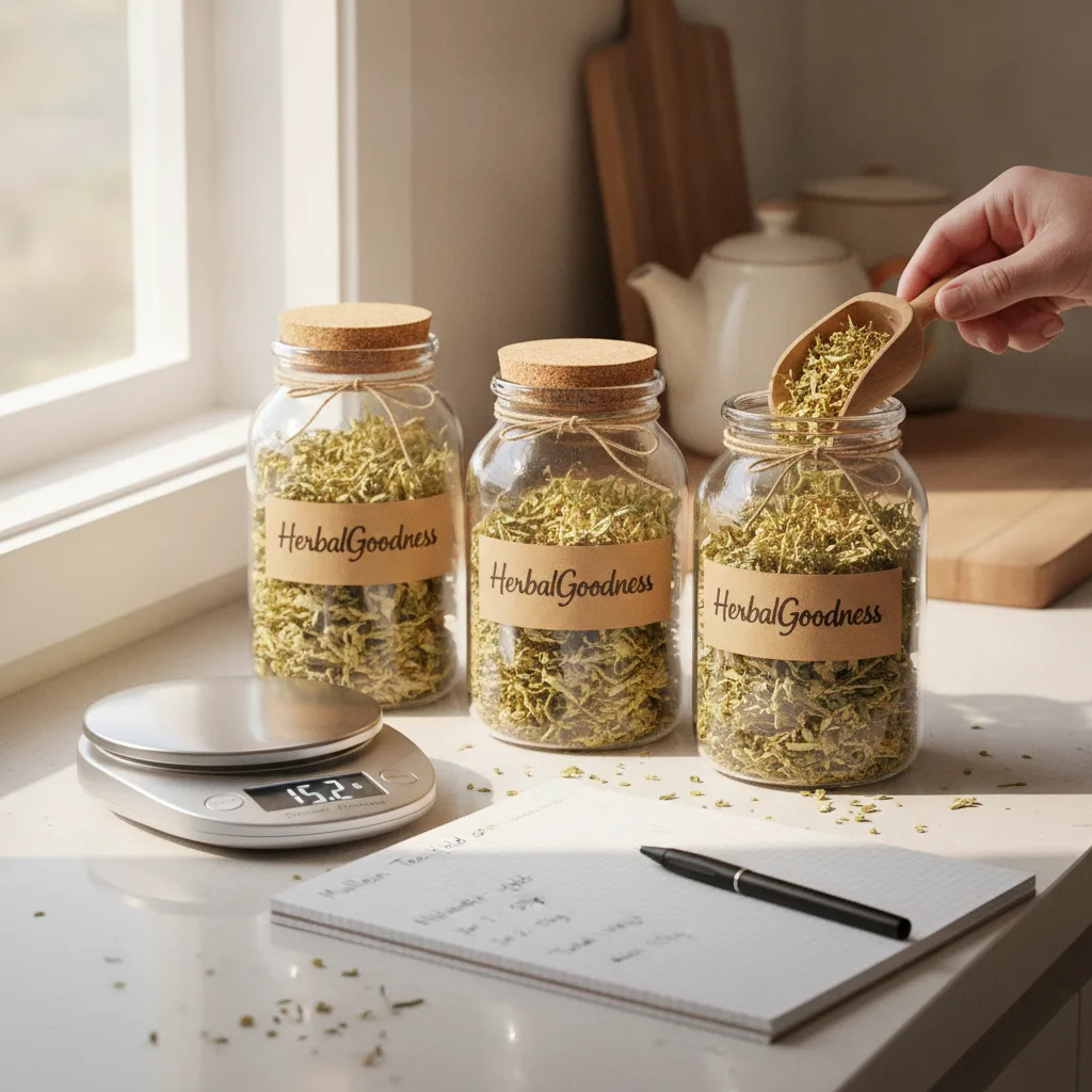 herbal bulk tea refilling