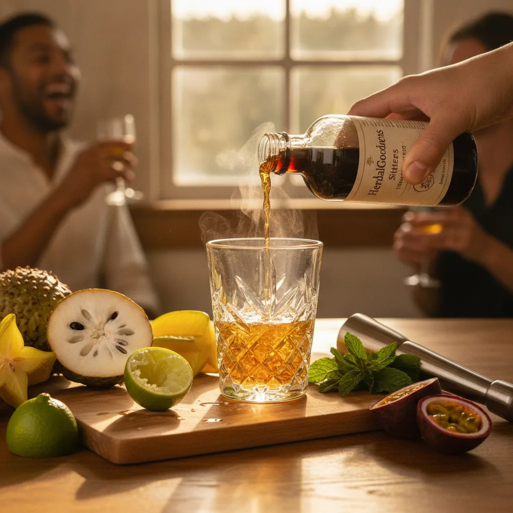 Culinary soursop bitters and herbal extracts