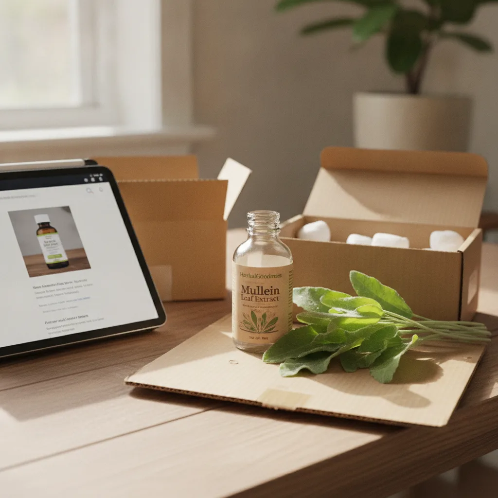 Browsing herbal product images online