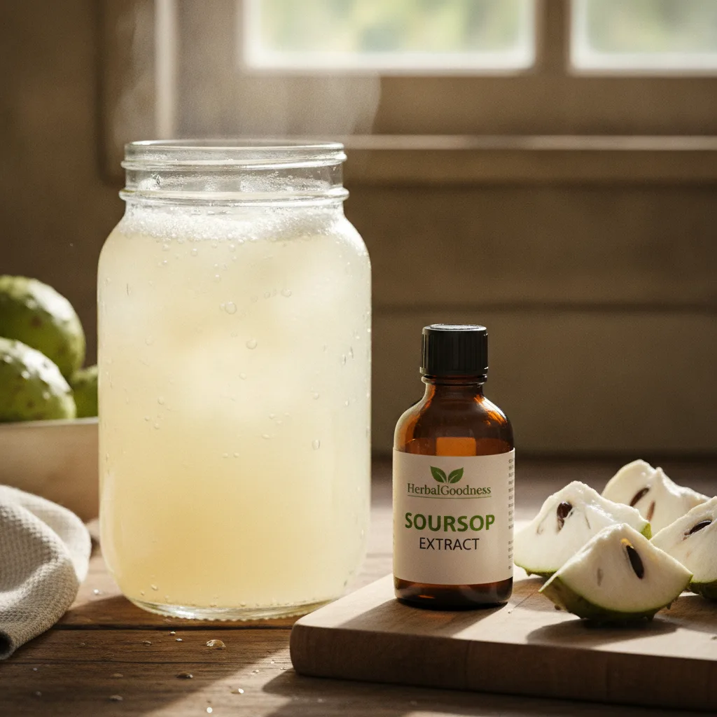 Fermenting soursop drinks at home