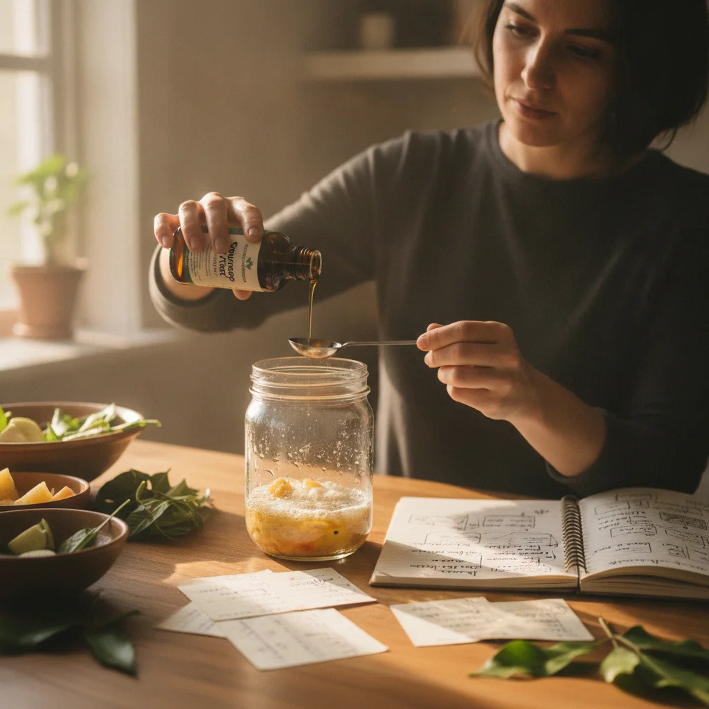 Soursop fermentation kombucha drinks