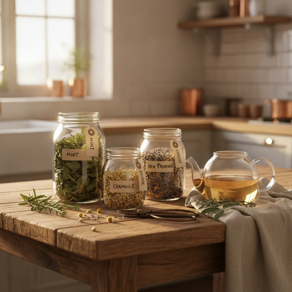 Drying Homegrown Herbal Tea