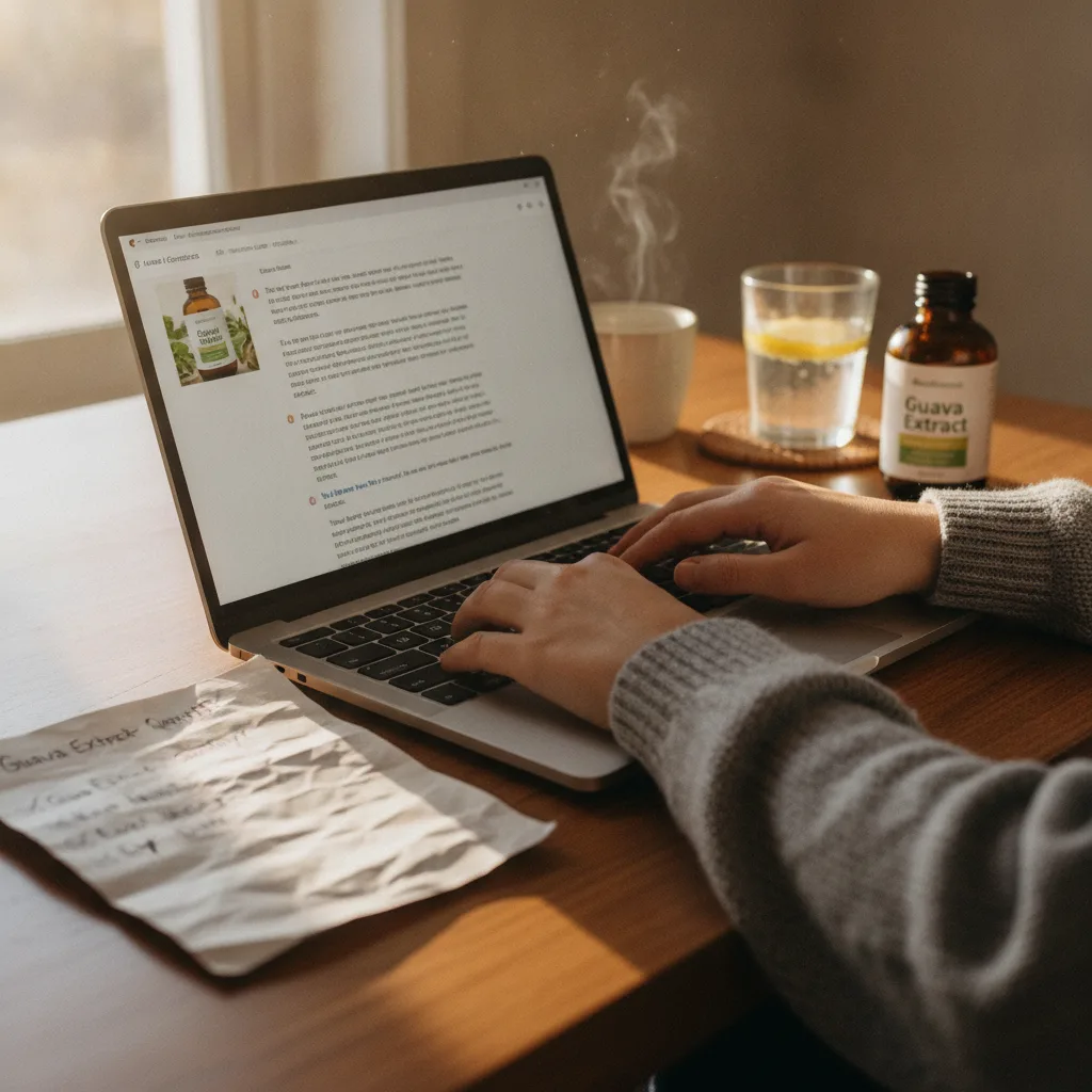 guava extract quality checklist