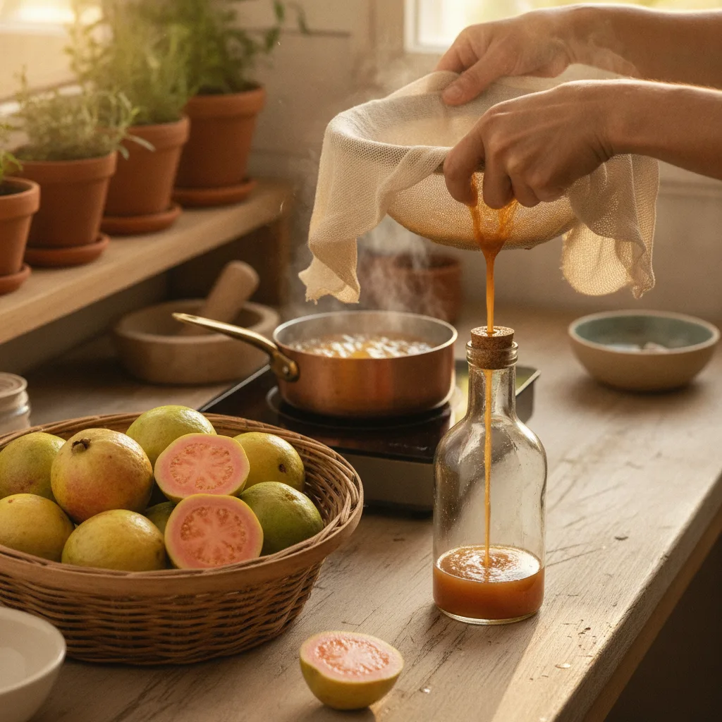 guava syrup traditional preparation