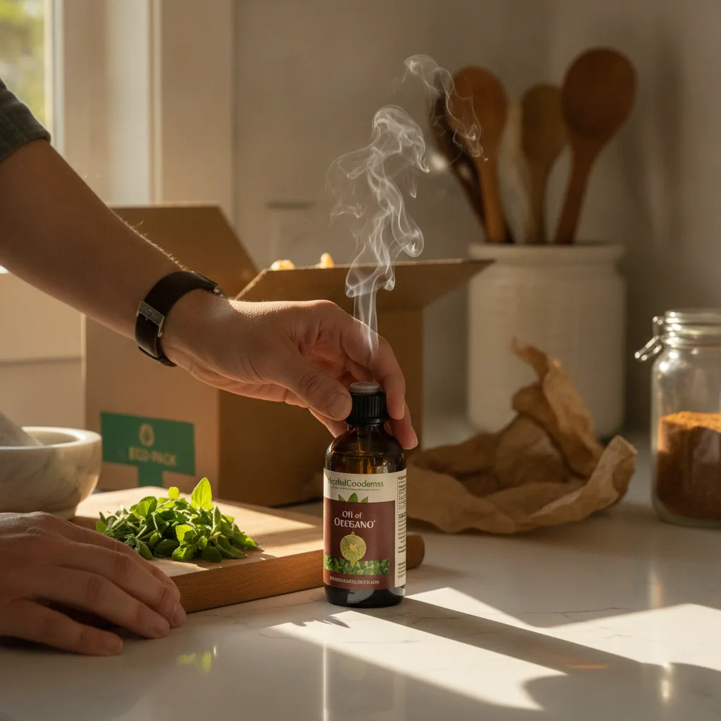 Oregano Oil Shipping Light Protection