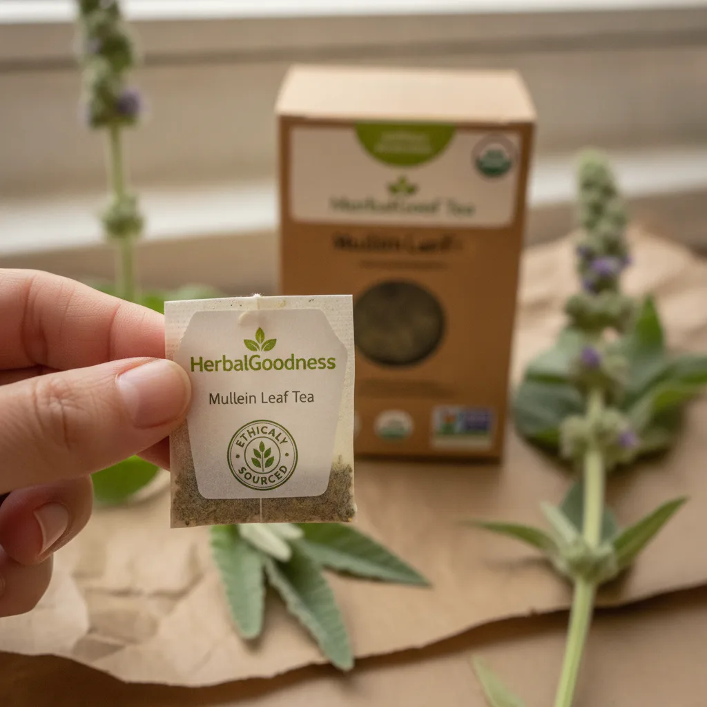 eco friendly tea bags label