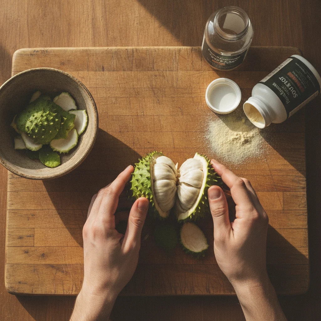 Soursop capsules packaging