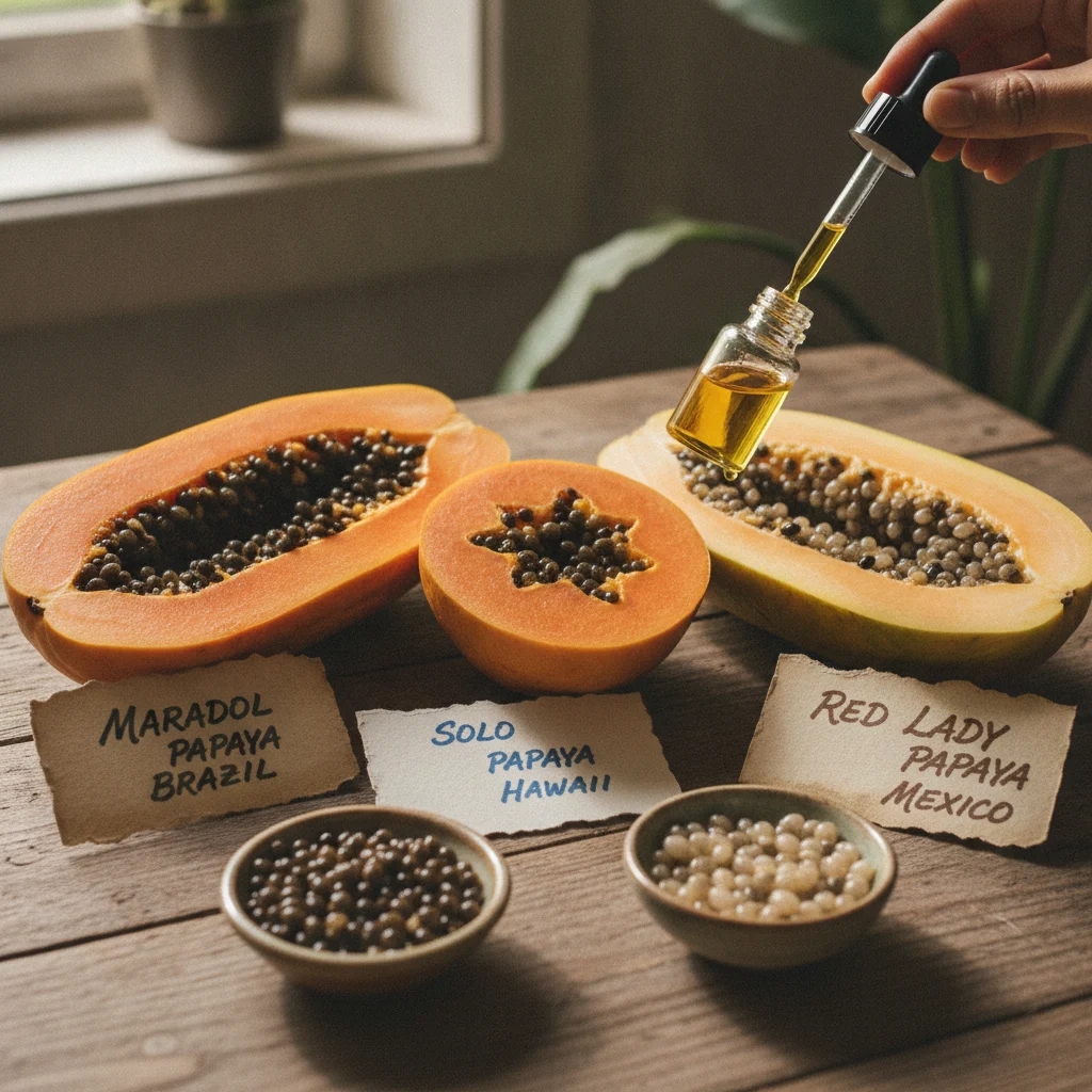 papaya fruit slices