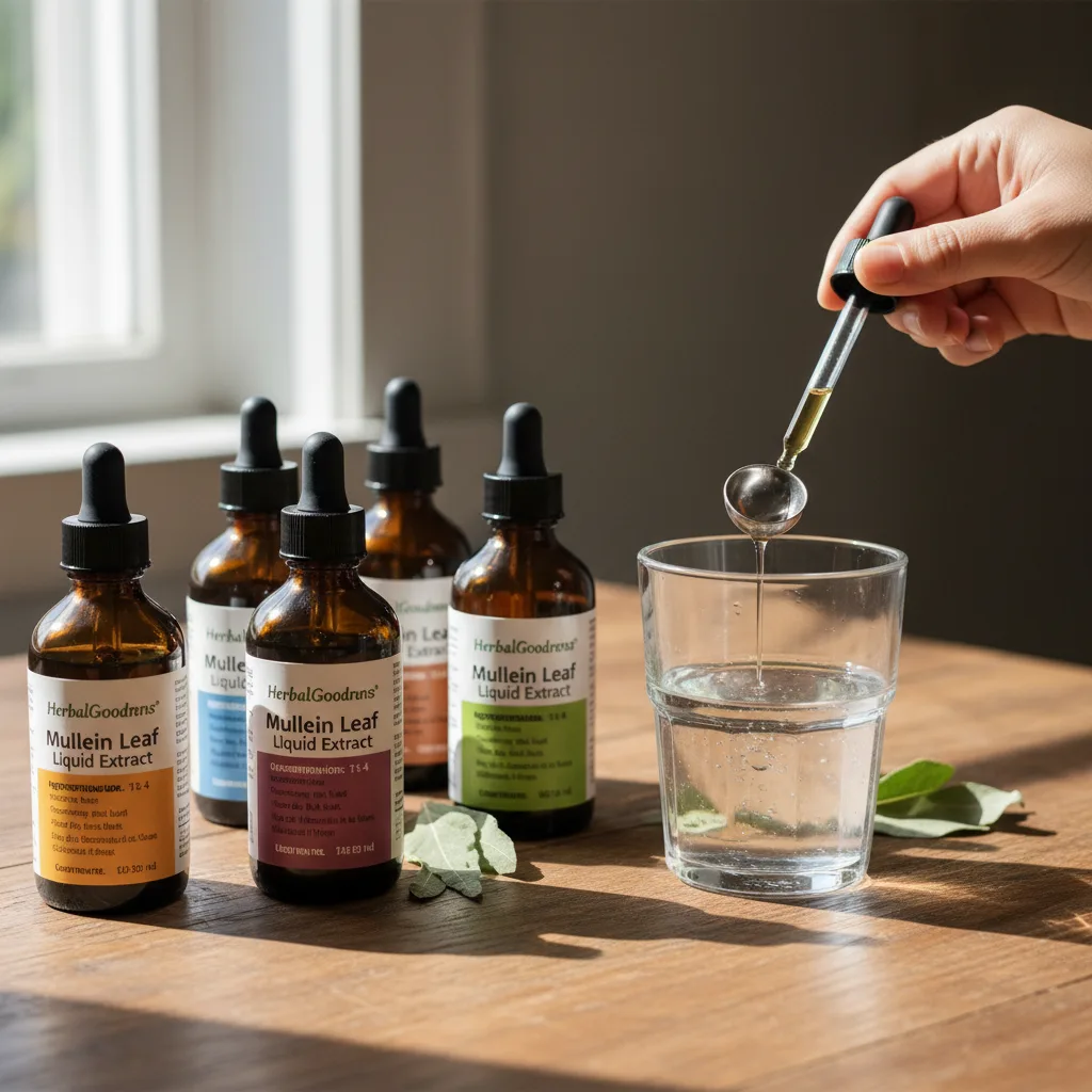 label comparison and reading mullein extract