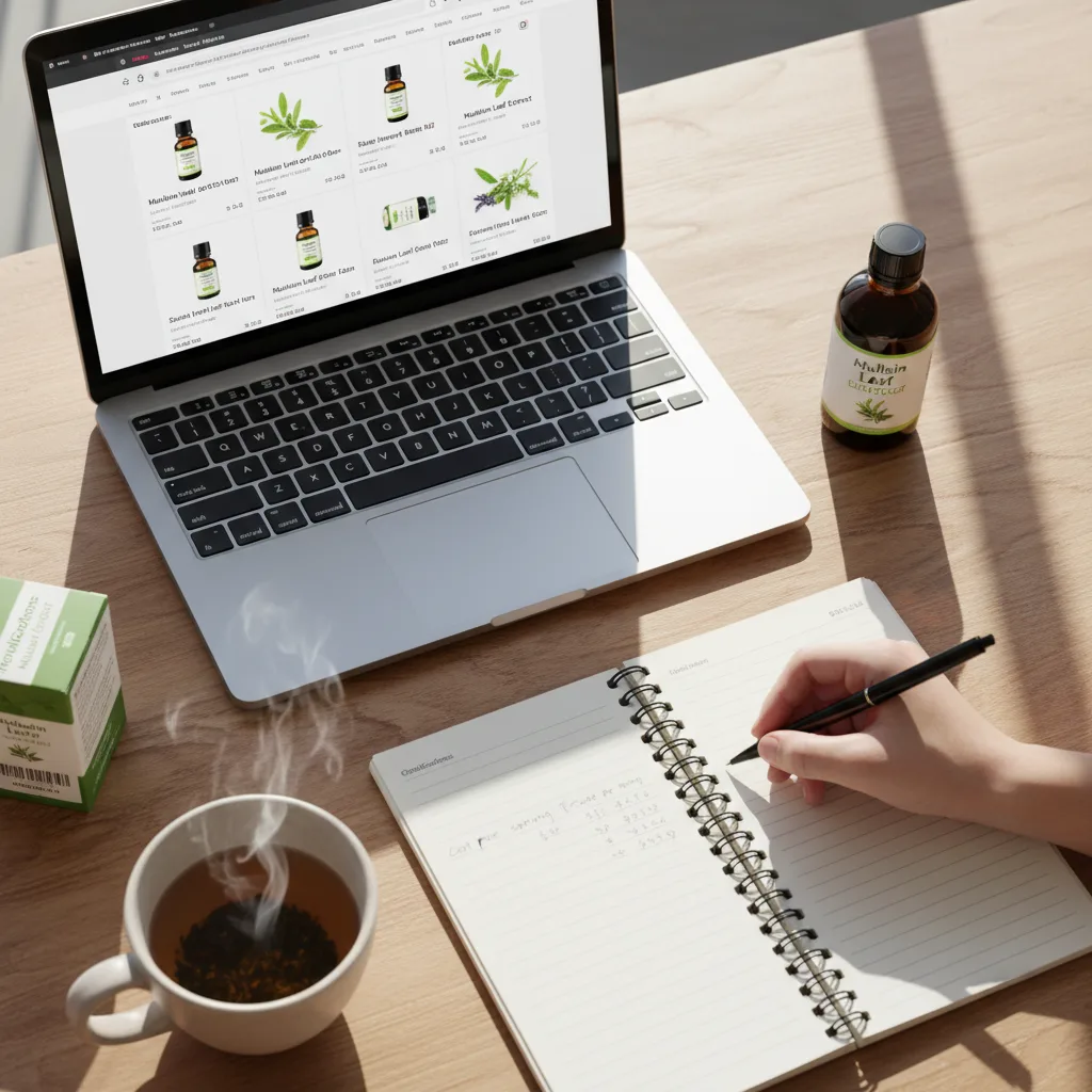 Herbal liquid extract packaging waste illustration