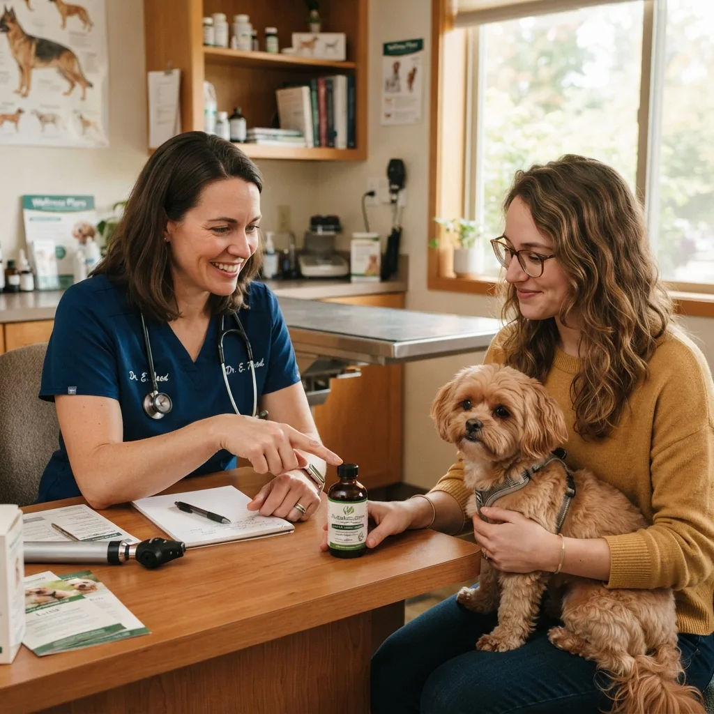 talking to vet for pet supplement safety