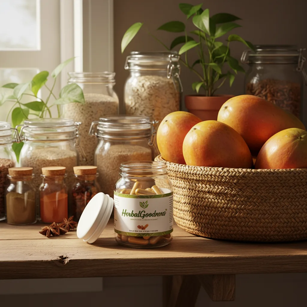 fresh papaya smoothies and capsules