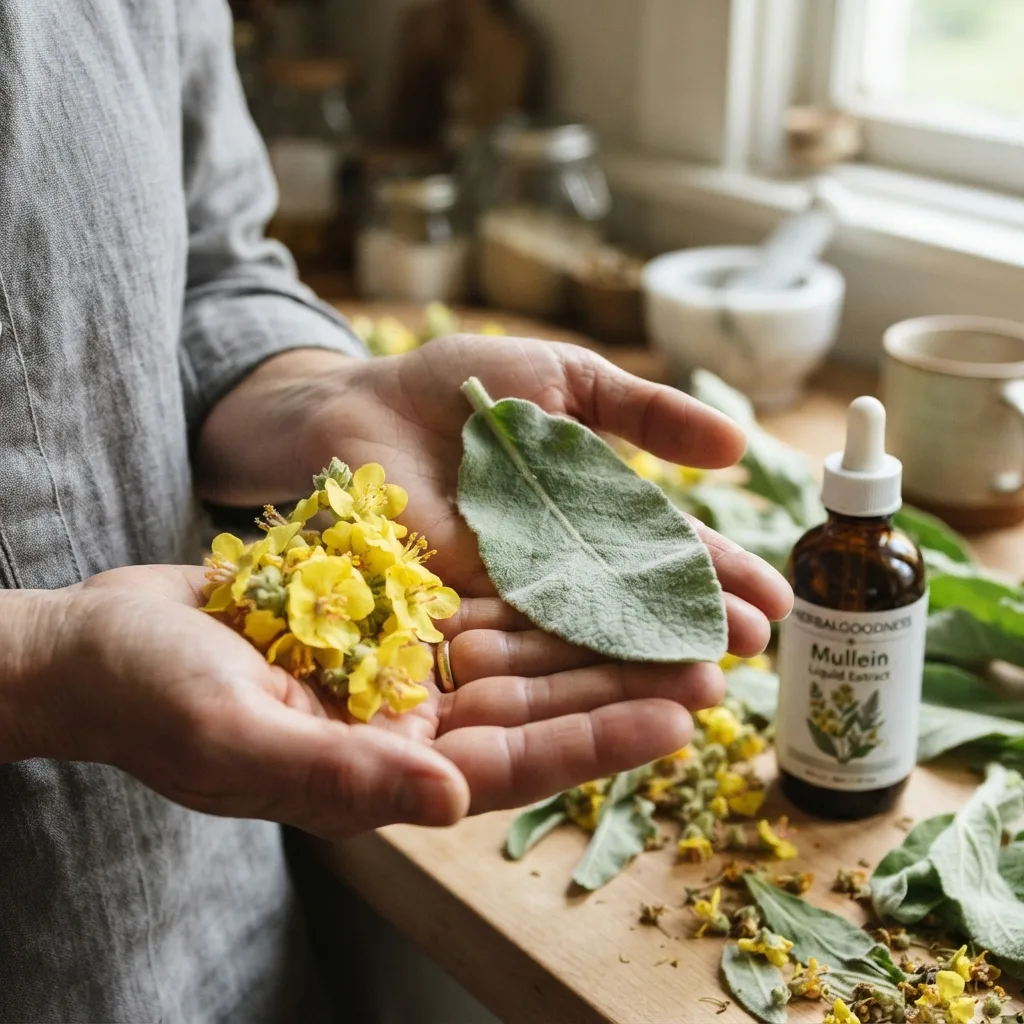 Herbal liquid extracts in bottles