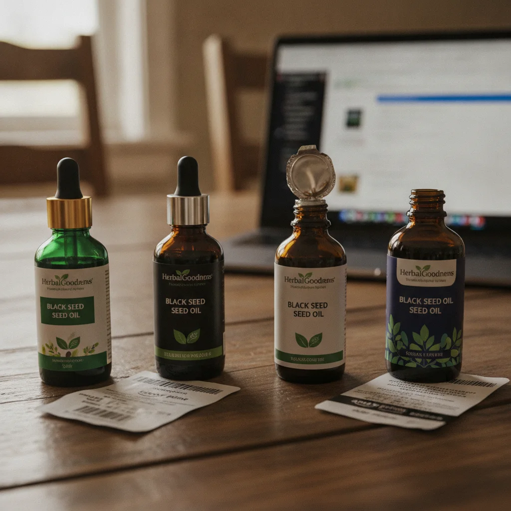 eco-friendly black seed oil packaging