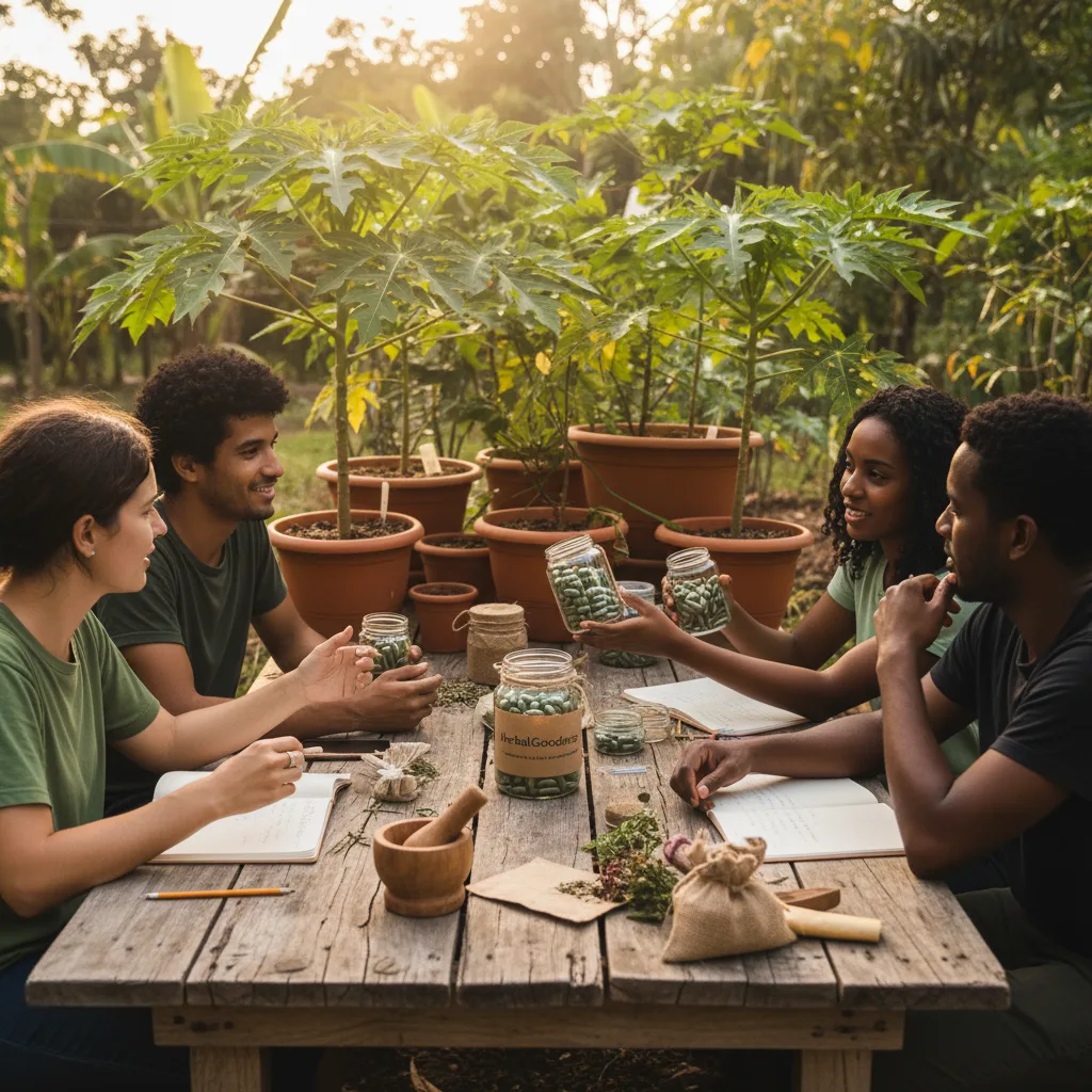 Papaya Leaf Workshop Sensory Experience