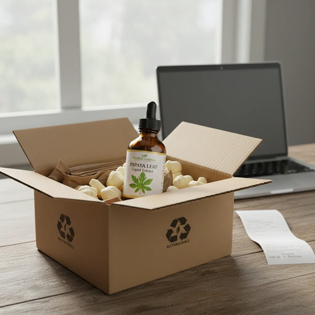 eco conscious herbal supplement shipping