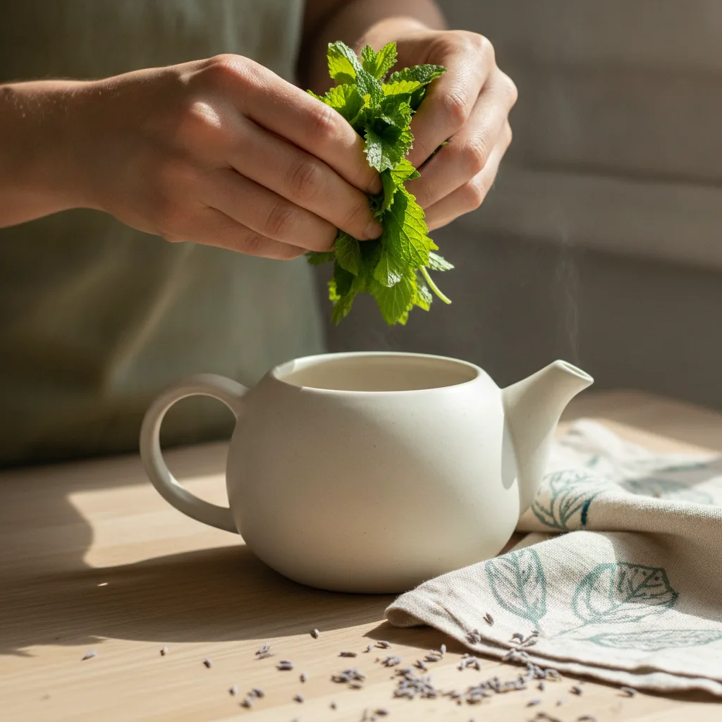 Home Herbal Tea Garden Harvest