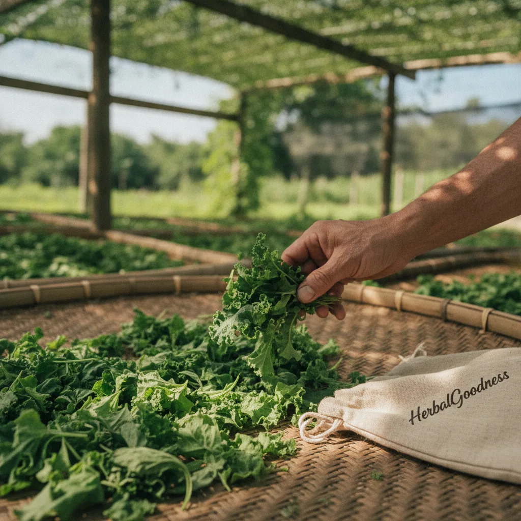 herbs drying