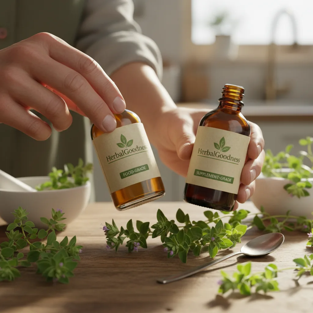 oregano oil collage