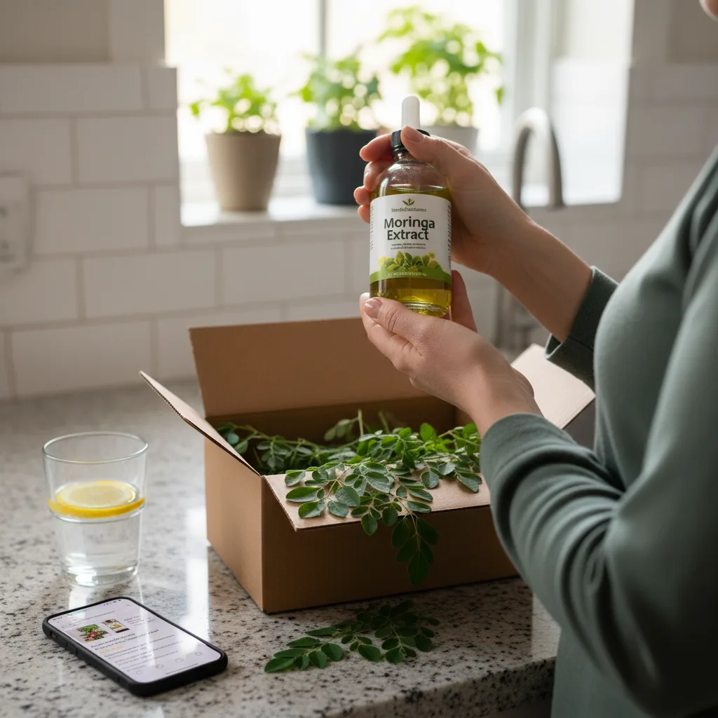 moringa-extract-liquid-visual-inspection