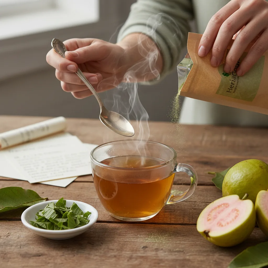 guava leaf tea and extract formats