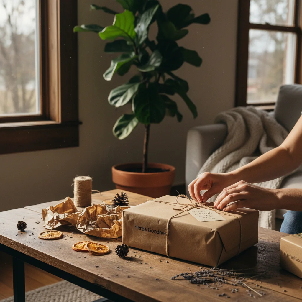 eco friendly tea gifting concept