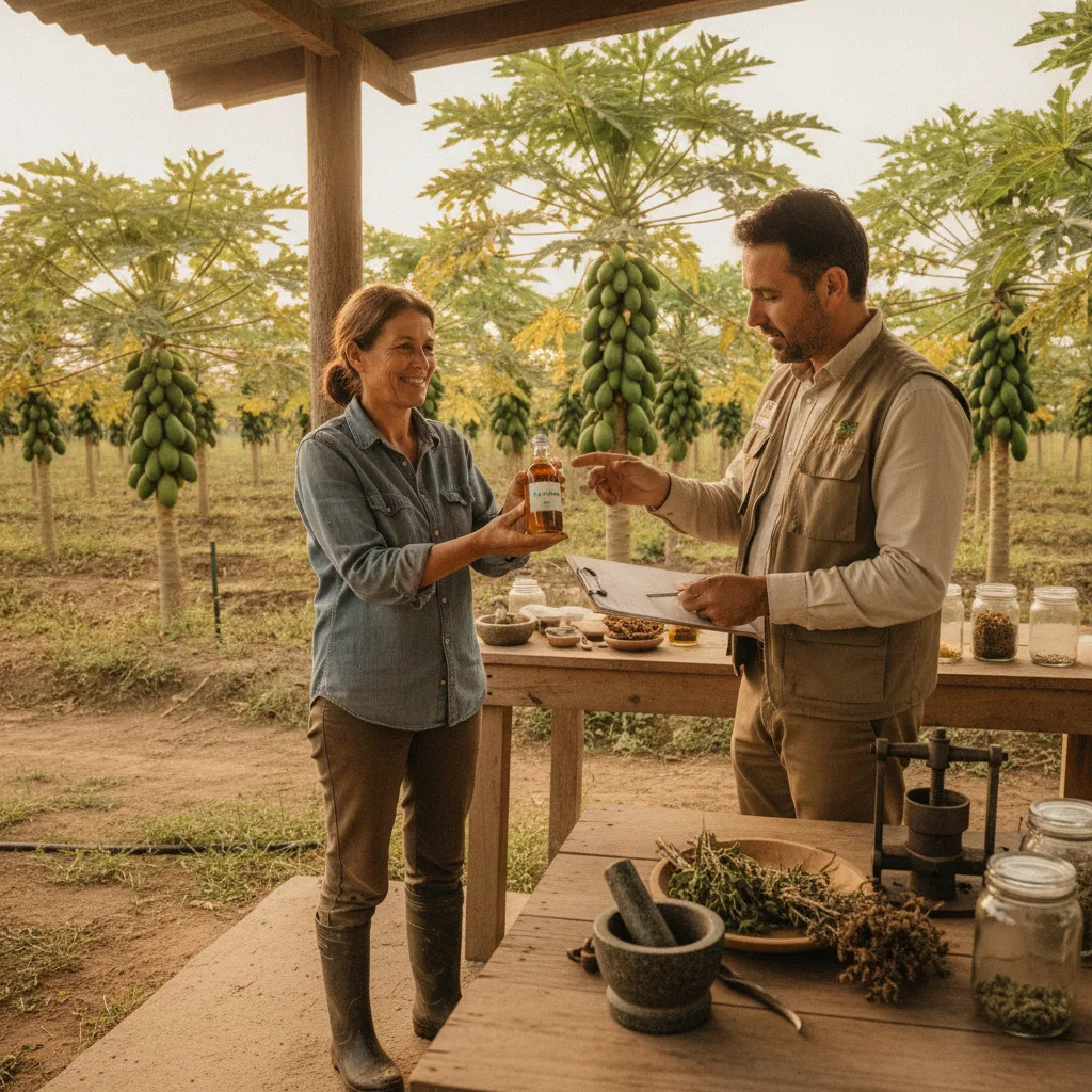 papaya extract production