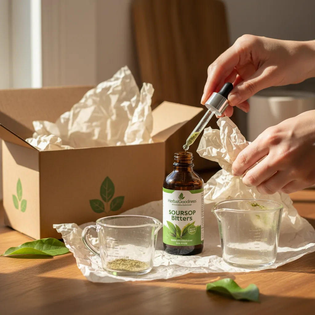 soursop extract bottle