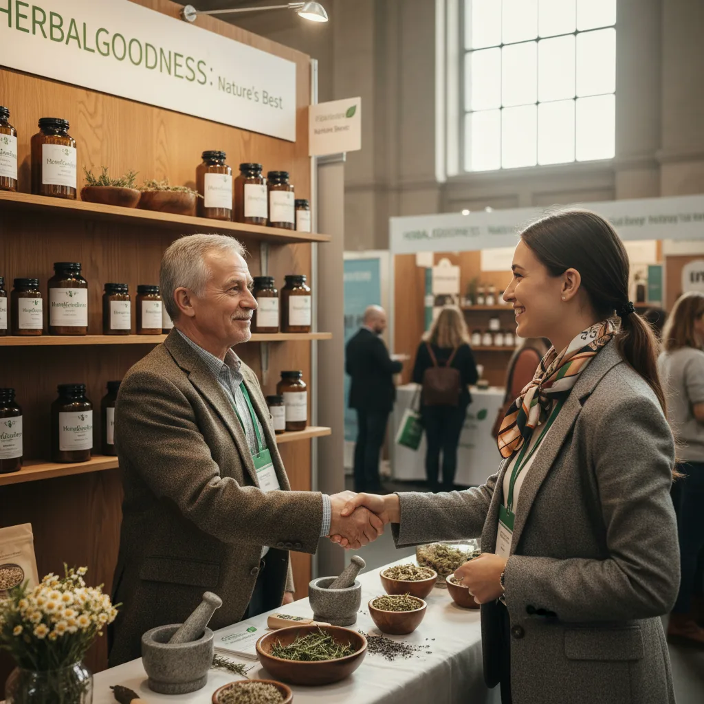 herbal supplement expo booth