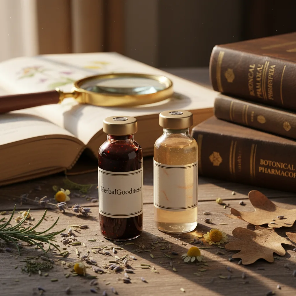 Comparing herbal and homeopathic labels