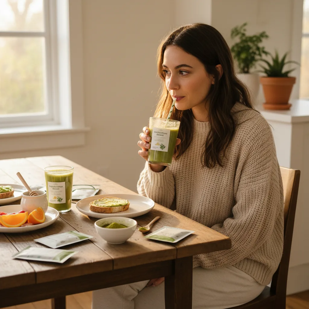 moringa leaf smoothie