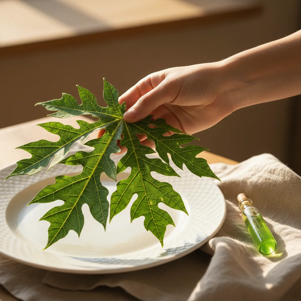 Papaya leaf extract phytochemical