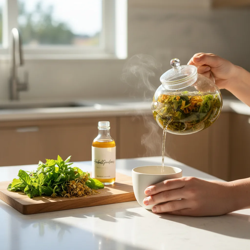 Brewing herbal tea alternatives