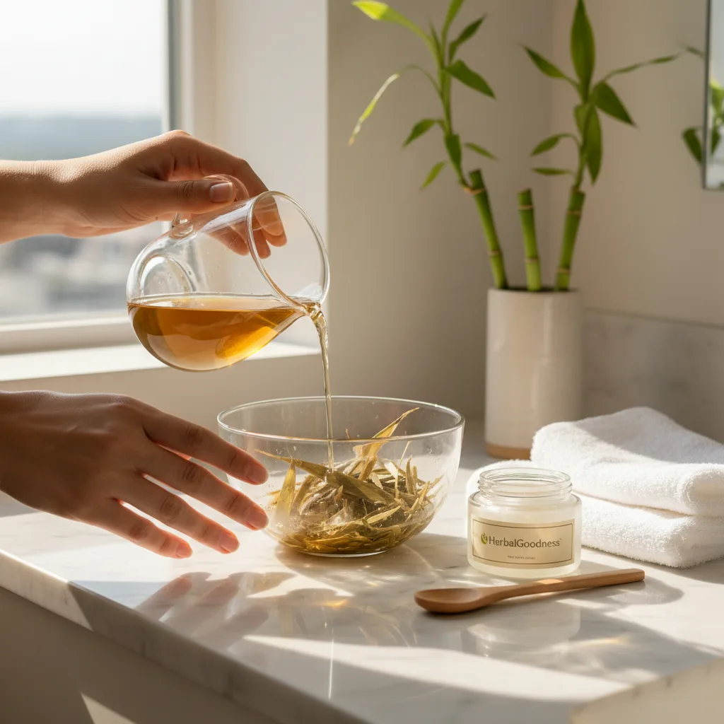 bamboo leaf DIY beauty