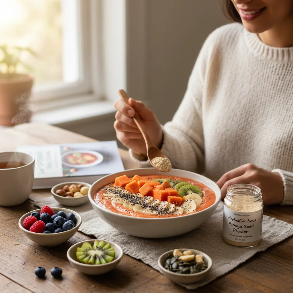 Gluten-free baking with papaya seed powder