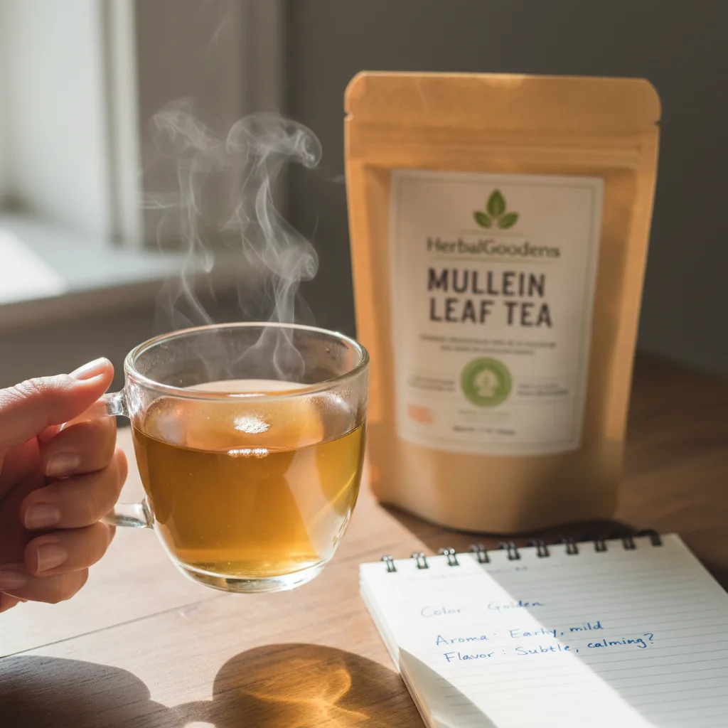 unboxing mullein tea