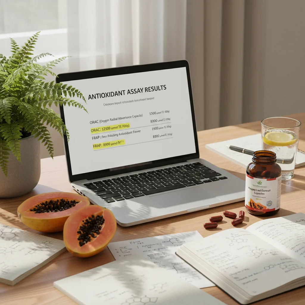 Papaya leaf extract COA example