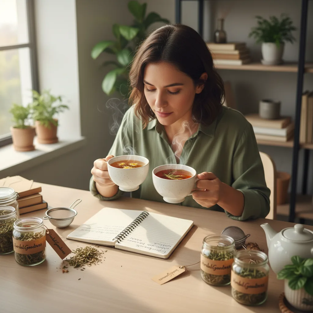 herbal tea tasting