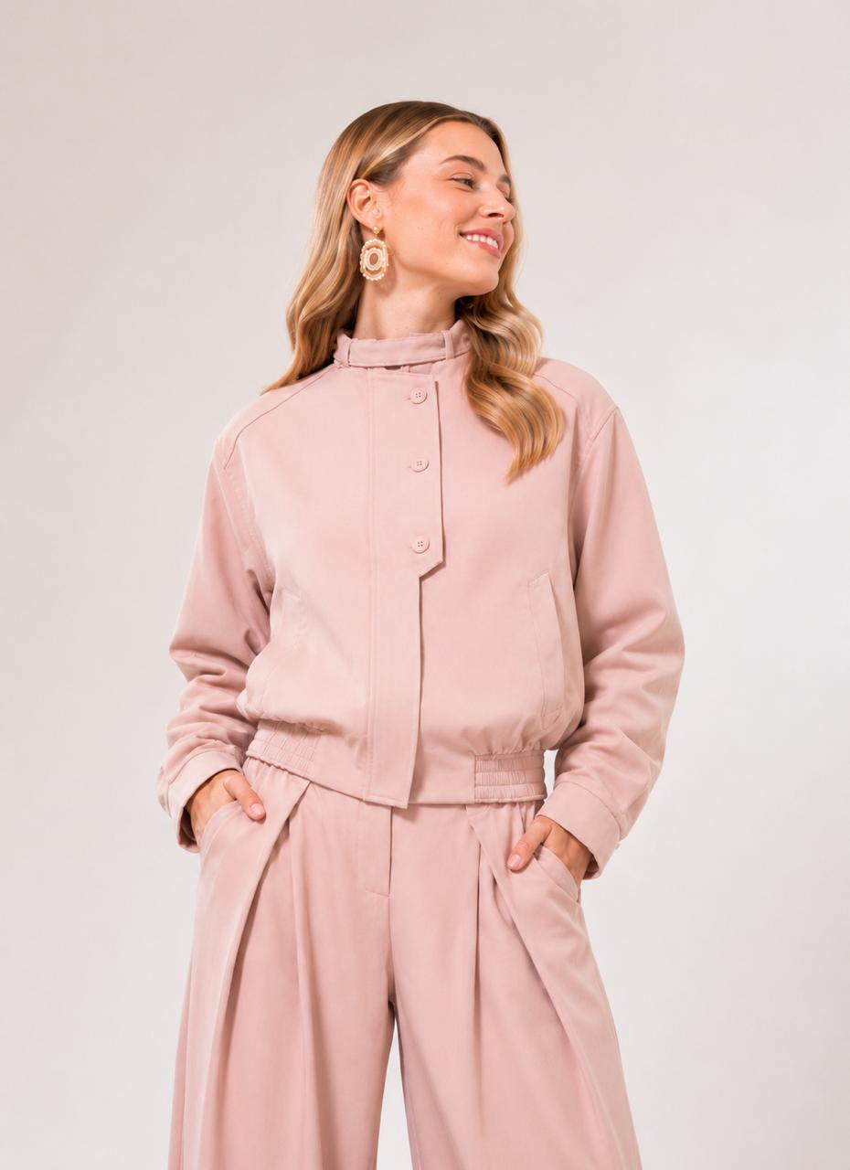 Blouson + pantalon rose