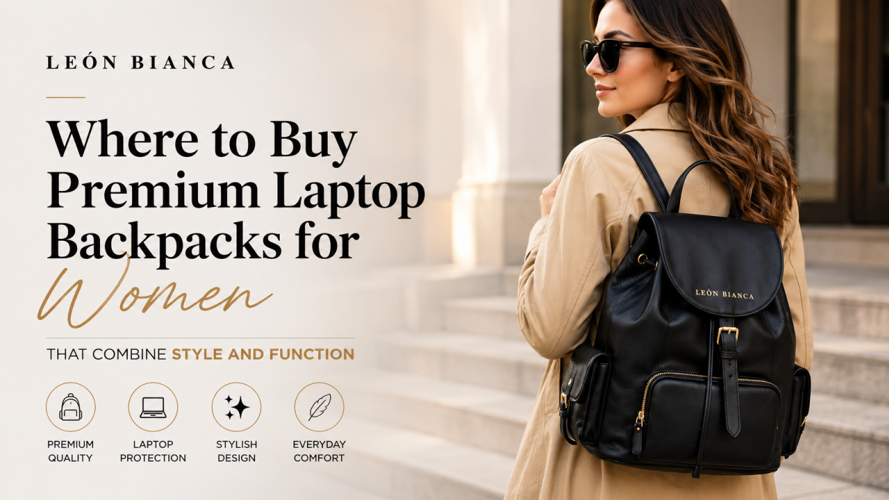 Premium Laptop Backpacks Women | LEÓN BIANCA