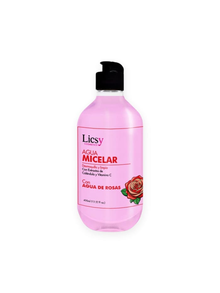 Agua Micelar con Agua de Rosas