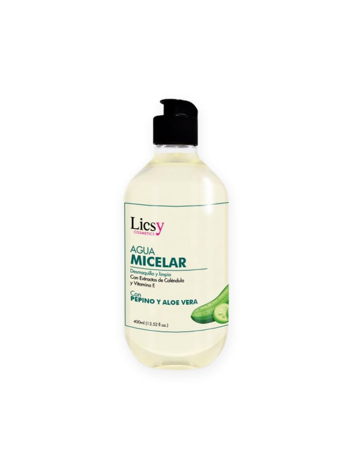 Agua Micelar con Pepino y Aloe Vera