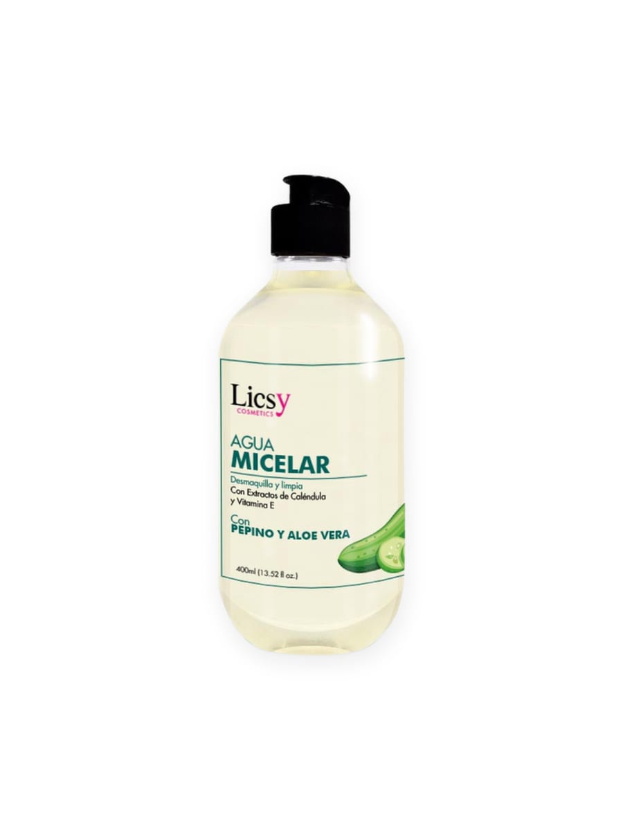 Skincare Agua Micelar con Pepino y Aloe Vera Maxi 400ml — skincare al por mayor LICSY